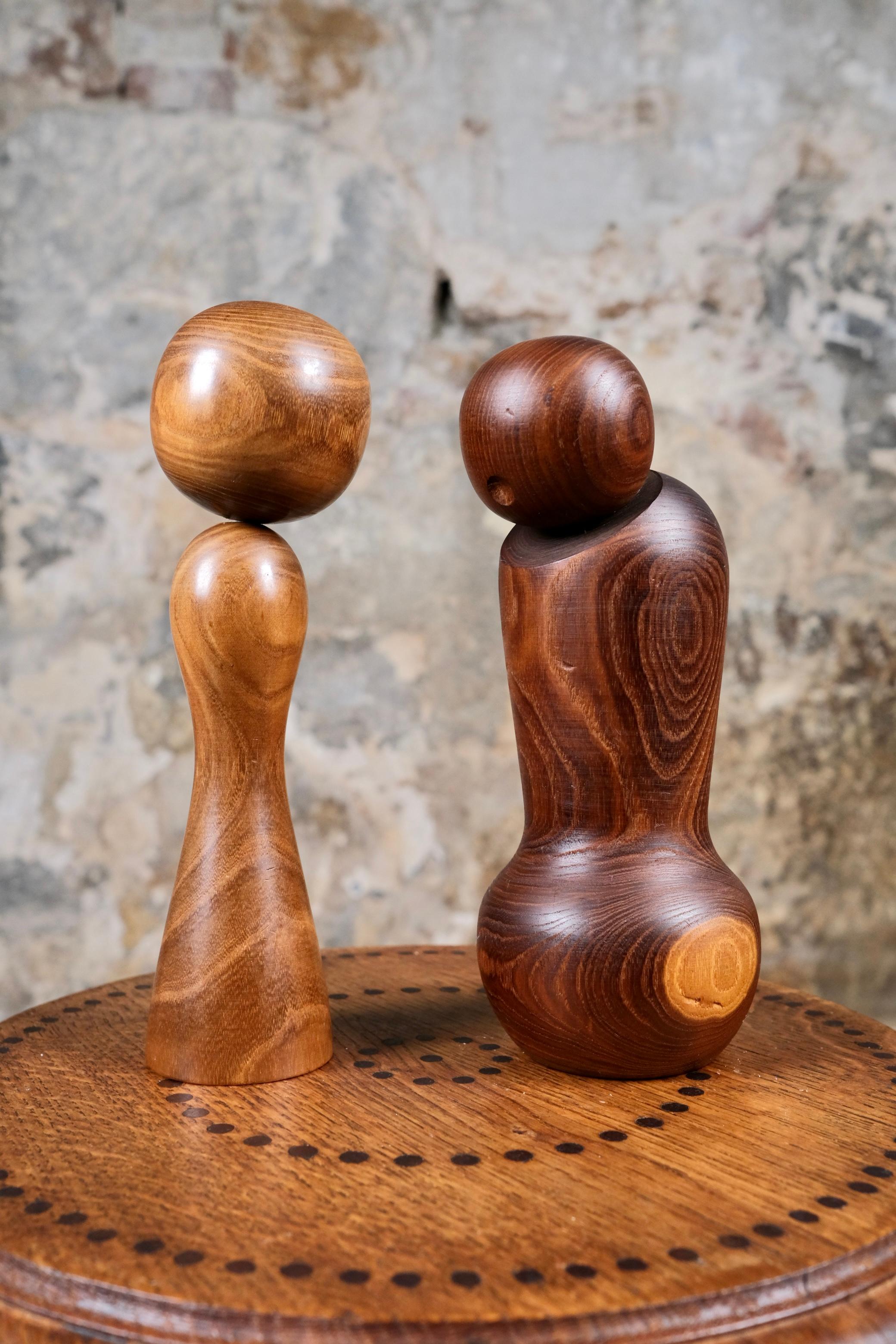 Minimalistischer Kokeshi, Muhitsu Miyajima zugeschrieben Muhitsu Miyajima, Japan, 1970er Jahre im Angebot 3