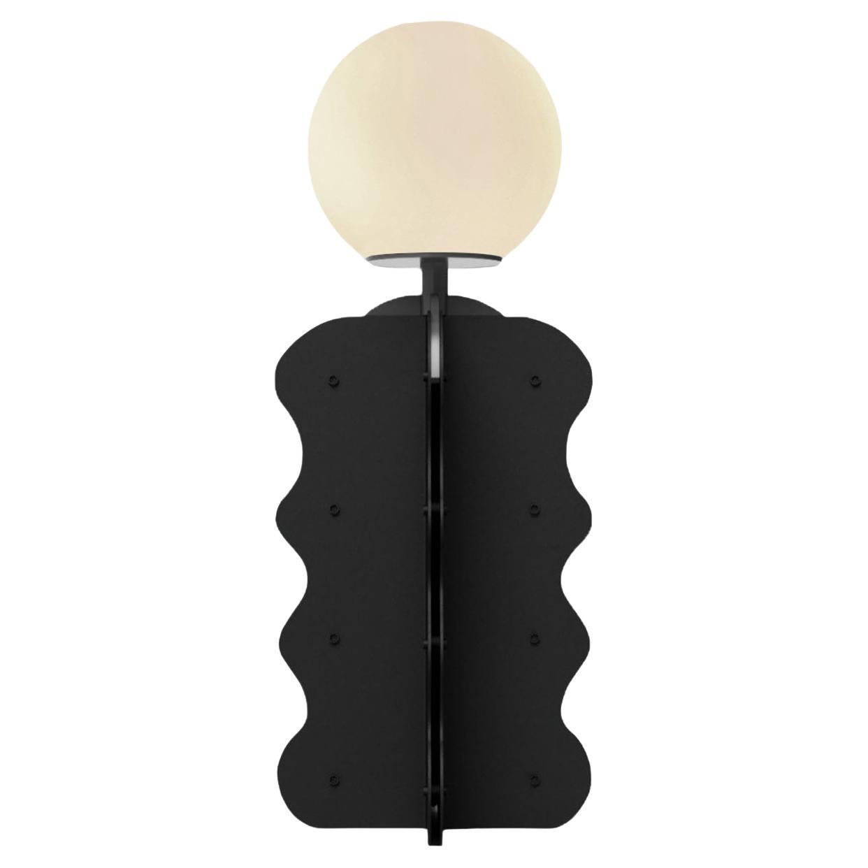 Lampe de bureau minimaliste géométrique sculpturale en acier 510 x 170 mm