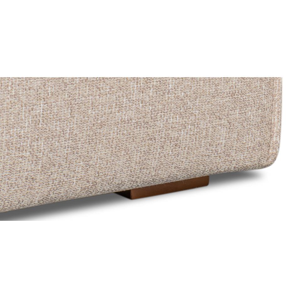 Minimalistisches Leinen-Sofa im Angebot 5