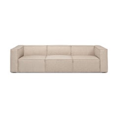 Divano in lino minimalista