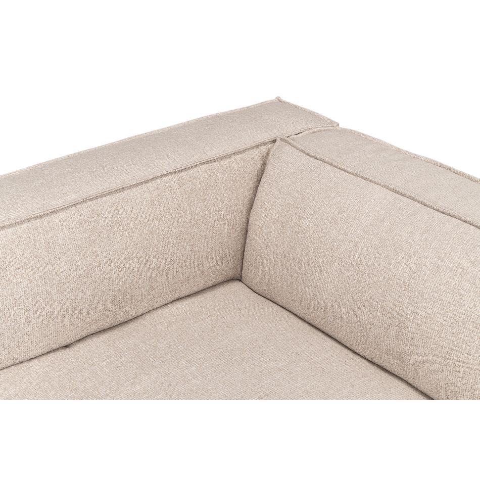Contemporary Minimalist Linen Sofa For Sale