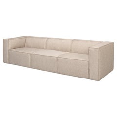 Minimalistisches Leinen-Sofa