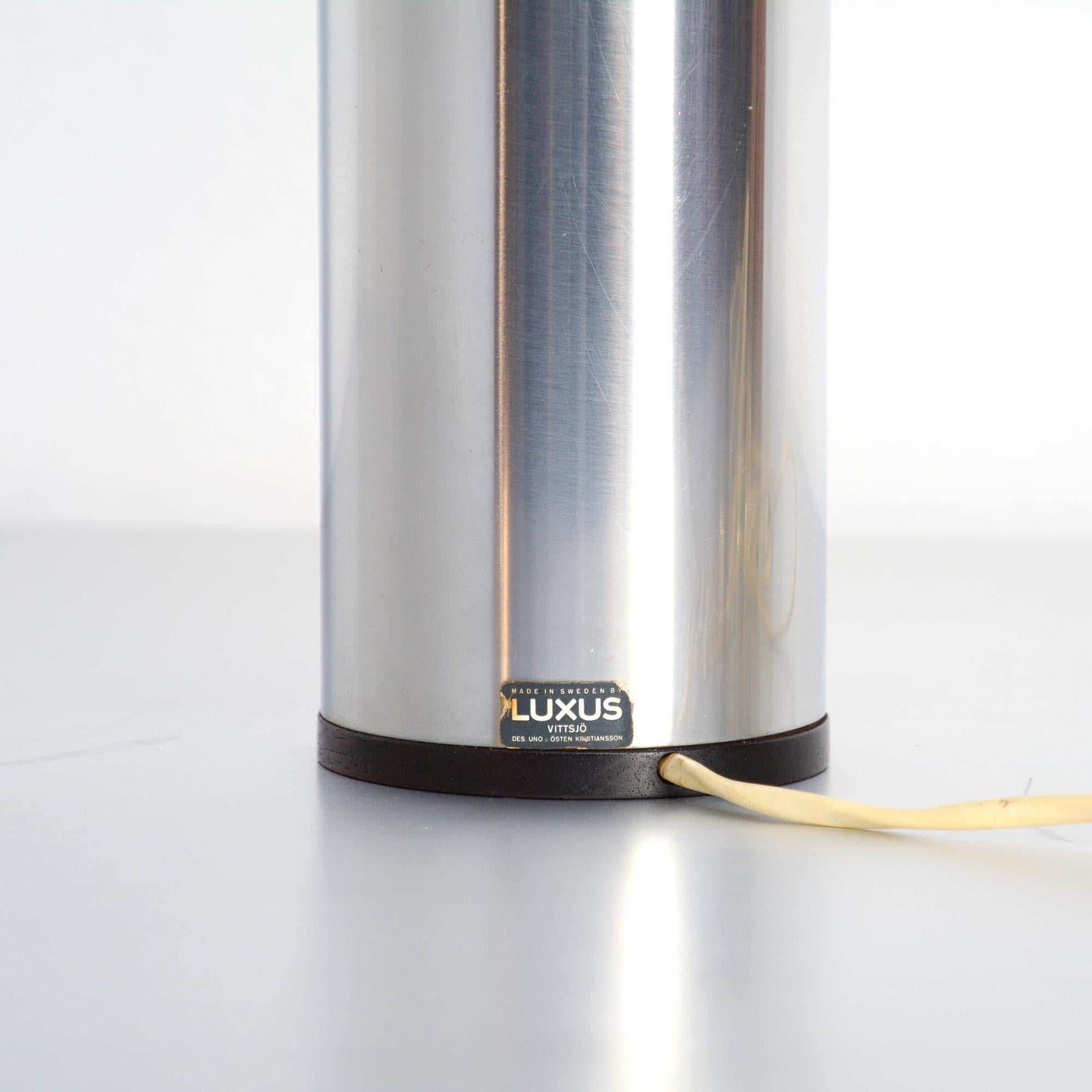 Minimalistische minimalistische Luxus-Tischlampe von Uno und Östen Kristiansson für Luxus im Angebot 3