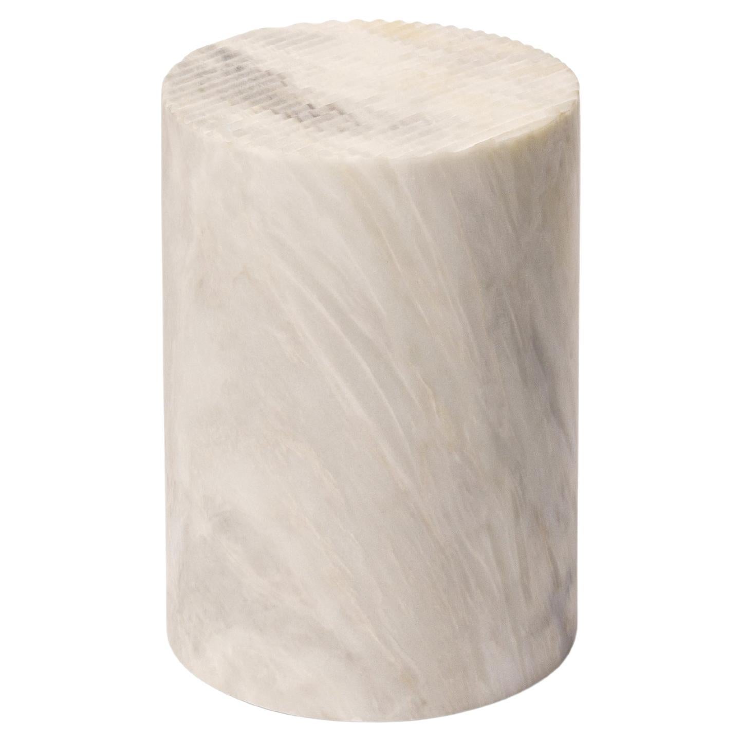 Minimalist Marble Side Table For Sale