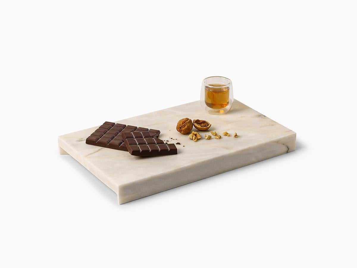 Modern Minimalist Marble Tray Large For Sale