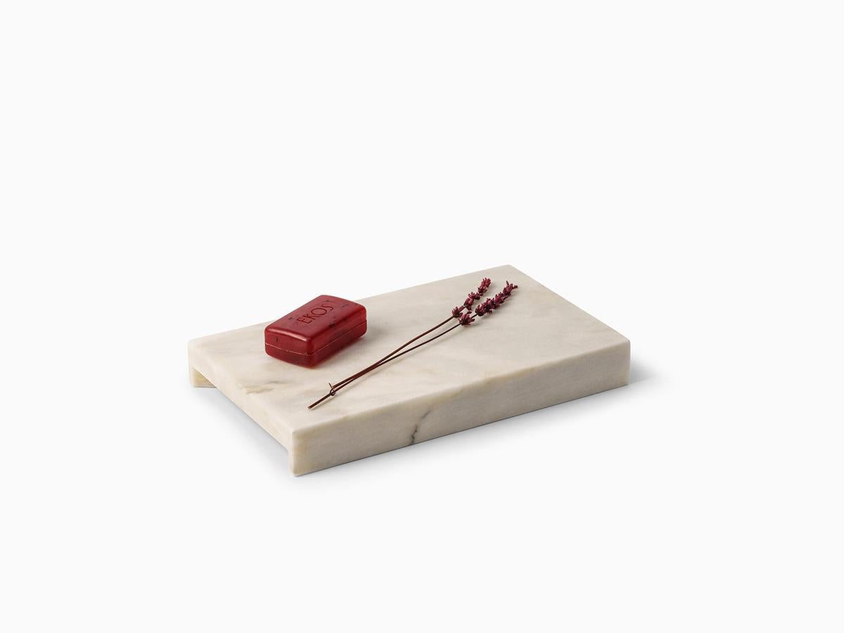 Modern Minimalist Marble Tray Small For Sale