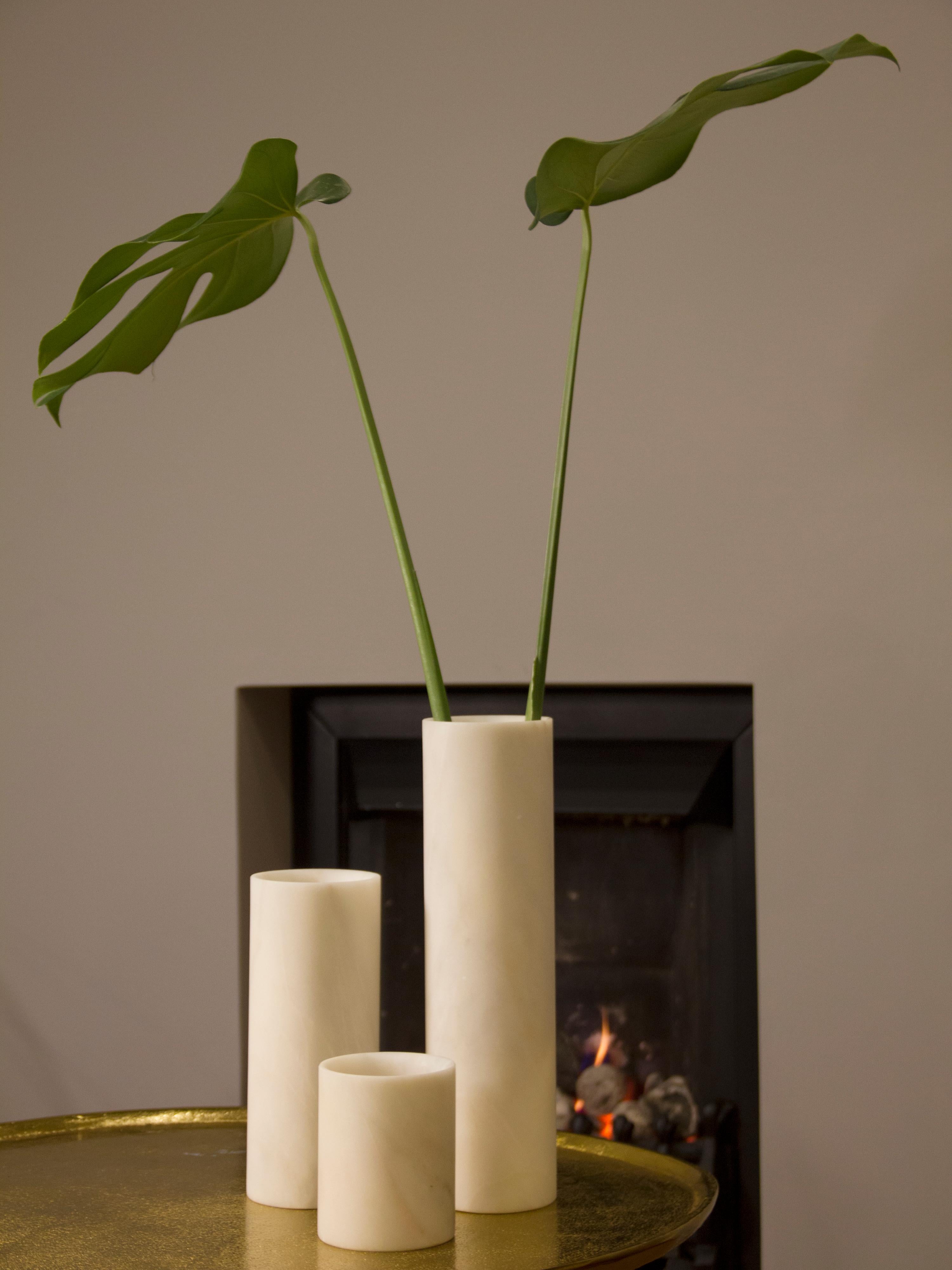Minimalist Marble Vase Large For Sale 6