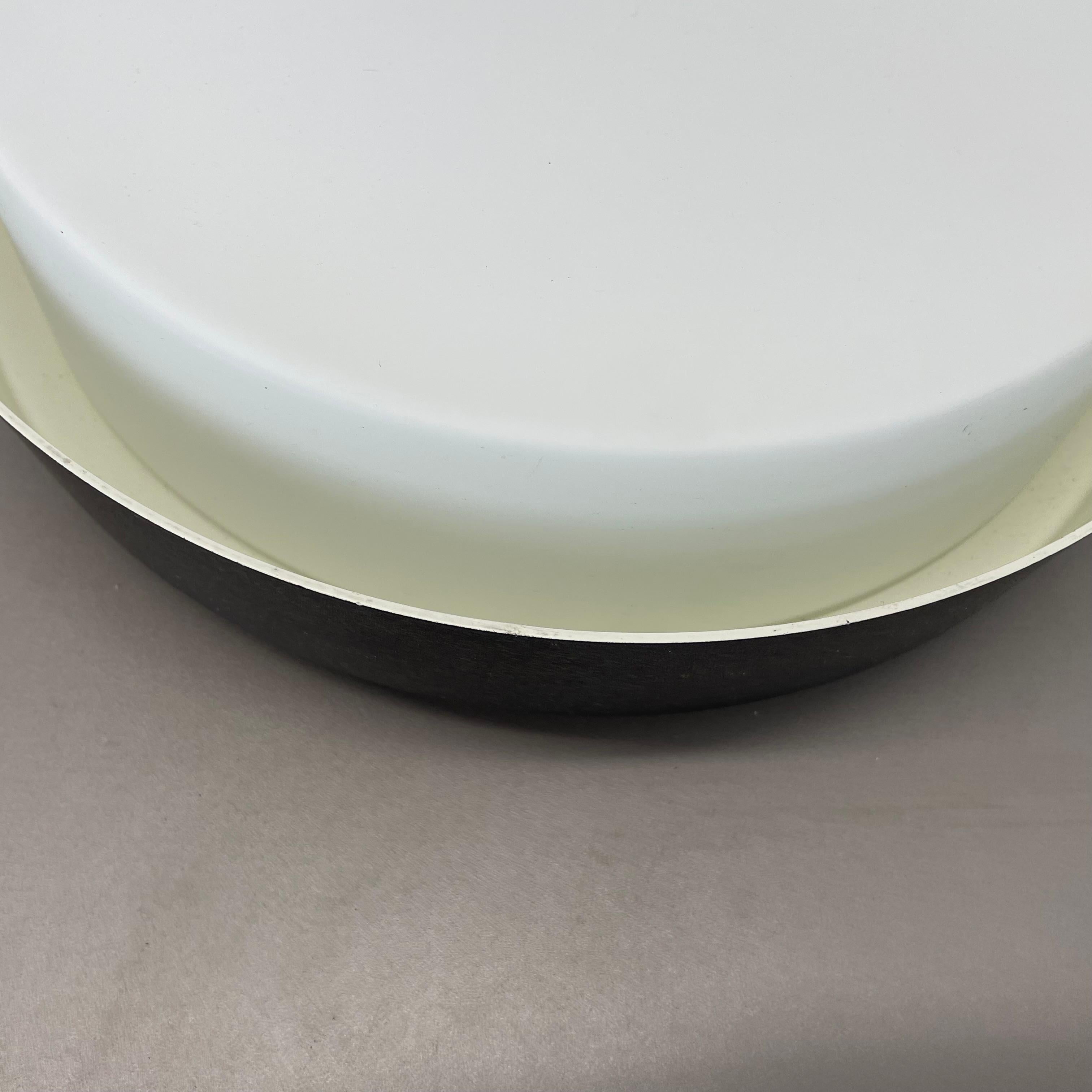 minimalist  metal and Glass Flushmount Wall Light by BEGA LIGHTS, Germany, 1980s For Sale 5