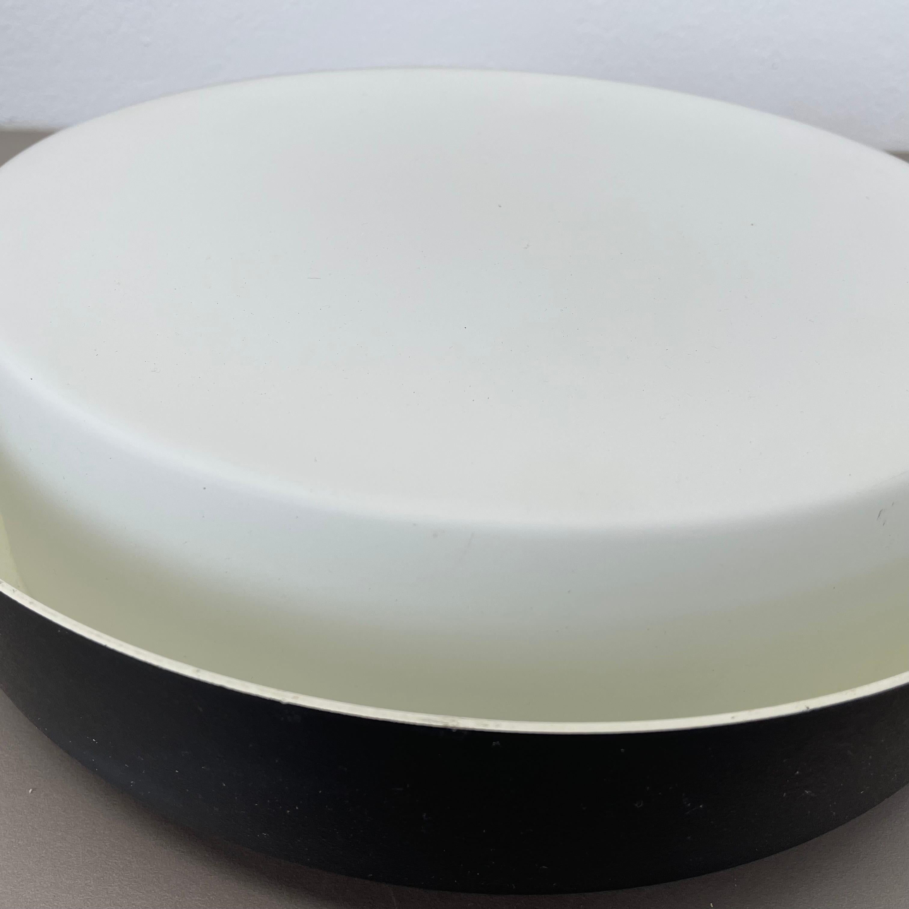 minimalist  metal and Glass Flushmount Wall Light by BEGA LIGHTS, Germany, 1980s For Sale 6