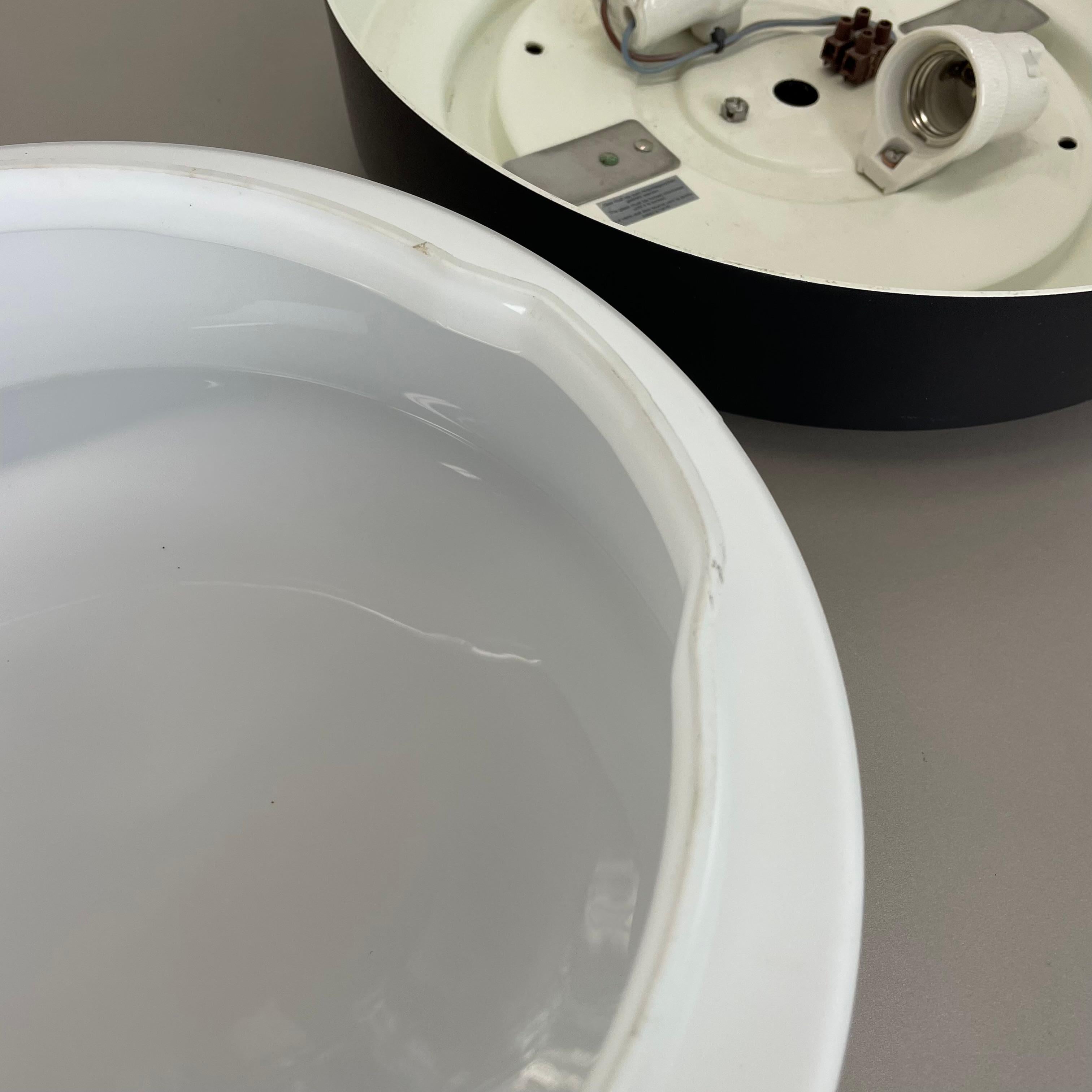 minimalist  metal and Glass Flushmount Wall Light by BEGA LIGHTS, Germany, 1980s For Sale 12