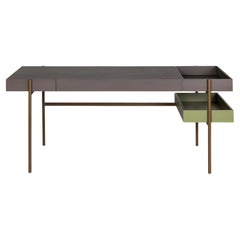 Minimalist Metal Frame Desk in Custom RAL Colors by Sotiris Lazou Design