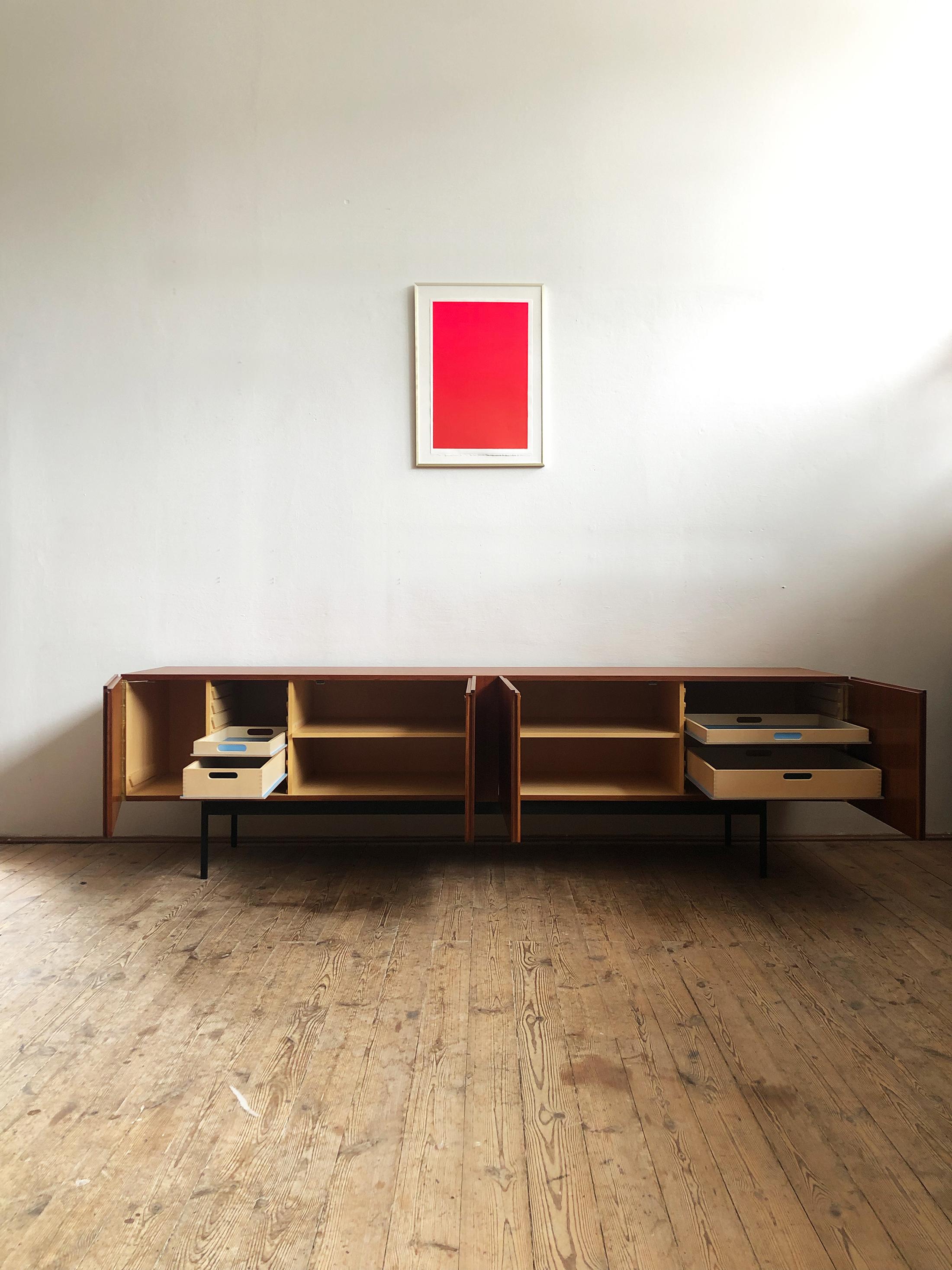Modern Minimalist Mid Century Teak Sideboard, B40 by Dieter Waeckerlin for Behr