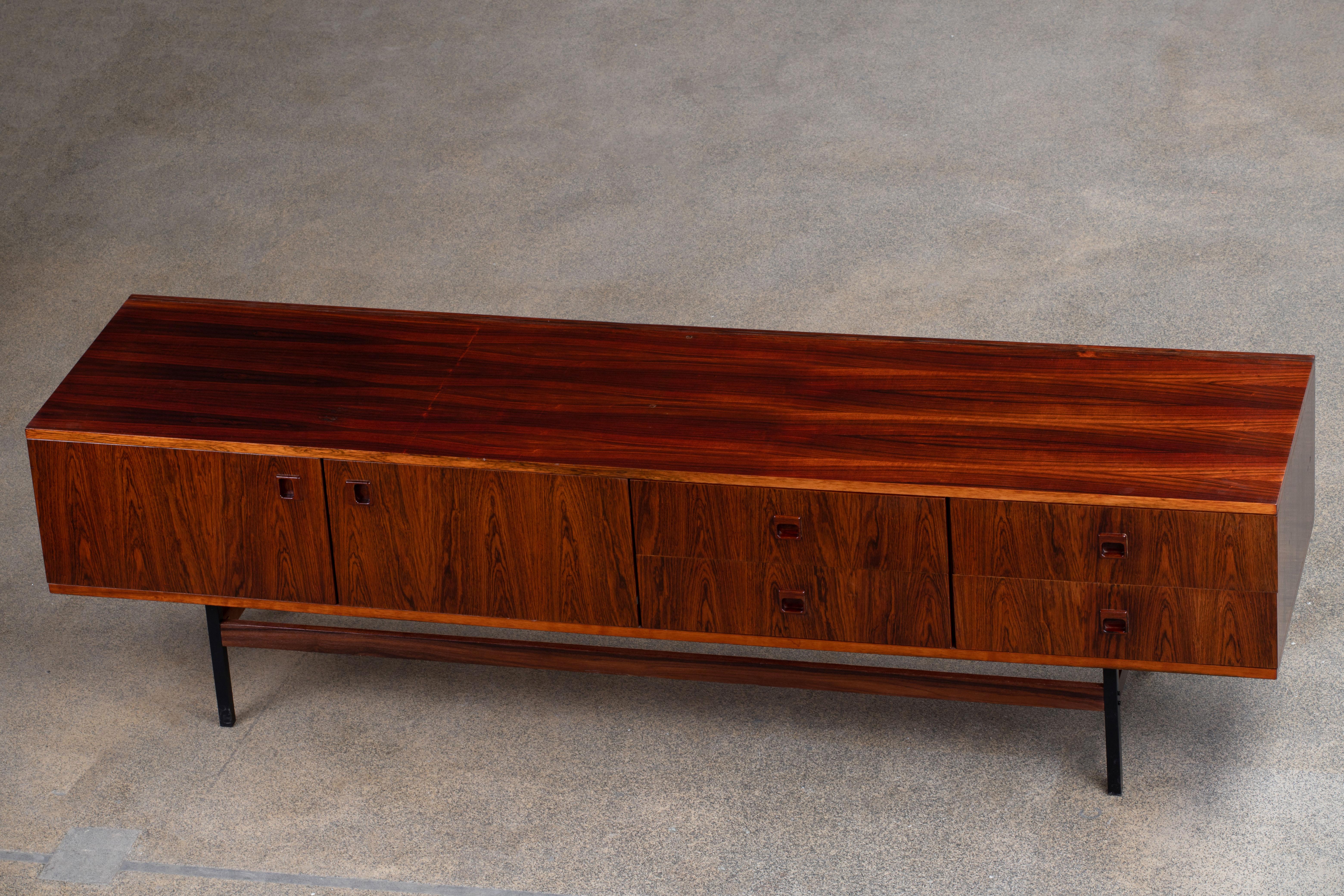 Minimalist Mid-Century Cocobolo Sideboard, 1960s 8