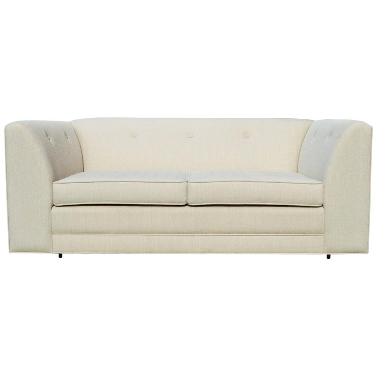 Minimalist Midcentury Loveseat with Clean Lines at 1stDibs