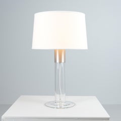 Lampada minimalista in vetro artistico moderno, Kerlux - Nuutajärvi, Finlandia, anni '90