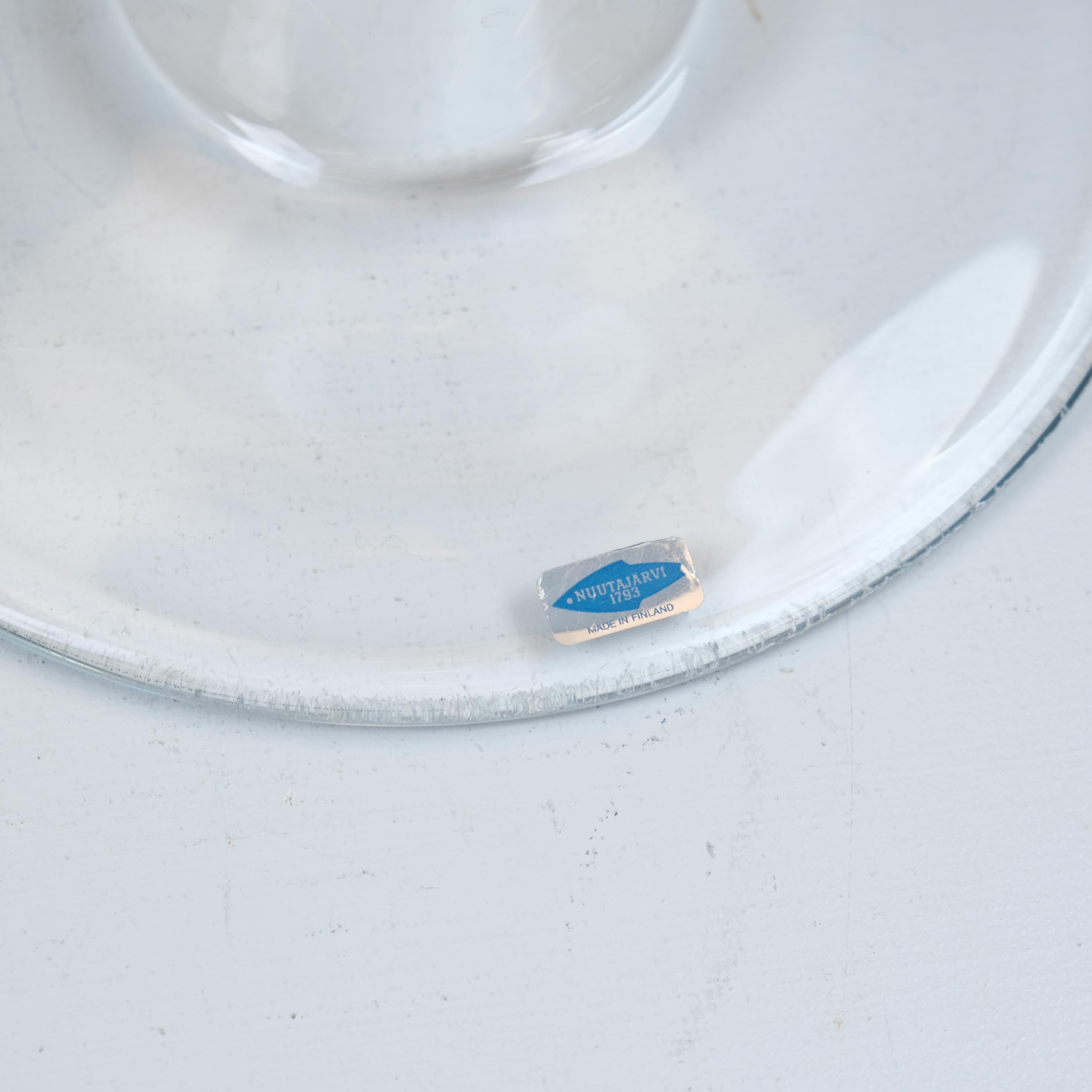 Lampada minimalista in vetro artistico moderno, Kerlux - Nuutajärvi, Finlandia, anni '90 In condizioni buone in vendita a Helsinki, FI