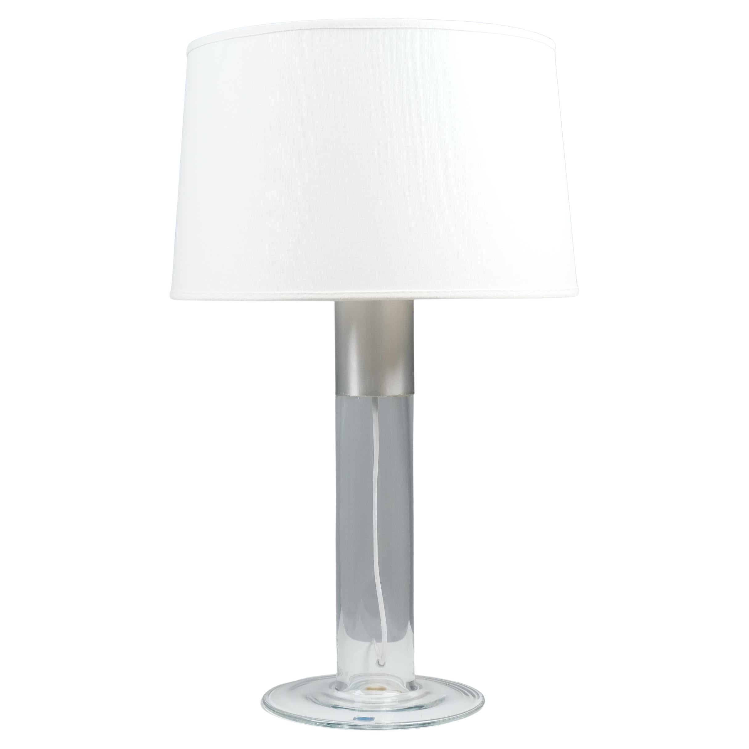 Lampada minimalista in vetro artistico moderno, Kerlux - Nuutajärvi, Finlandia, anni
90