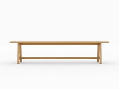 Banco moderno minimalista de la colección de marcos de madera de roble