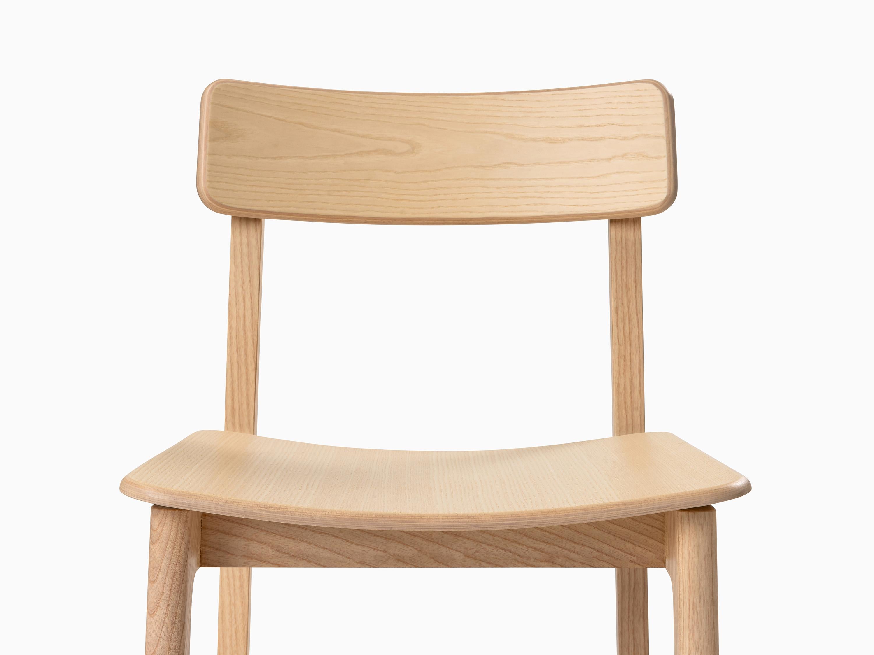 Contemporary Minimalist Modern Chair in Ash Wood FRAME Collection For Sale