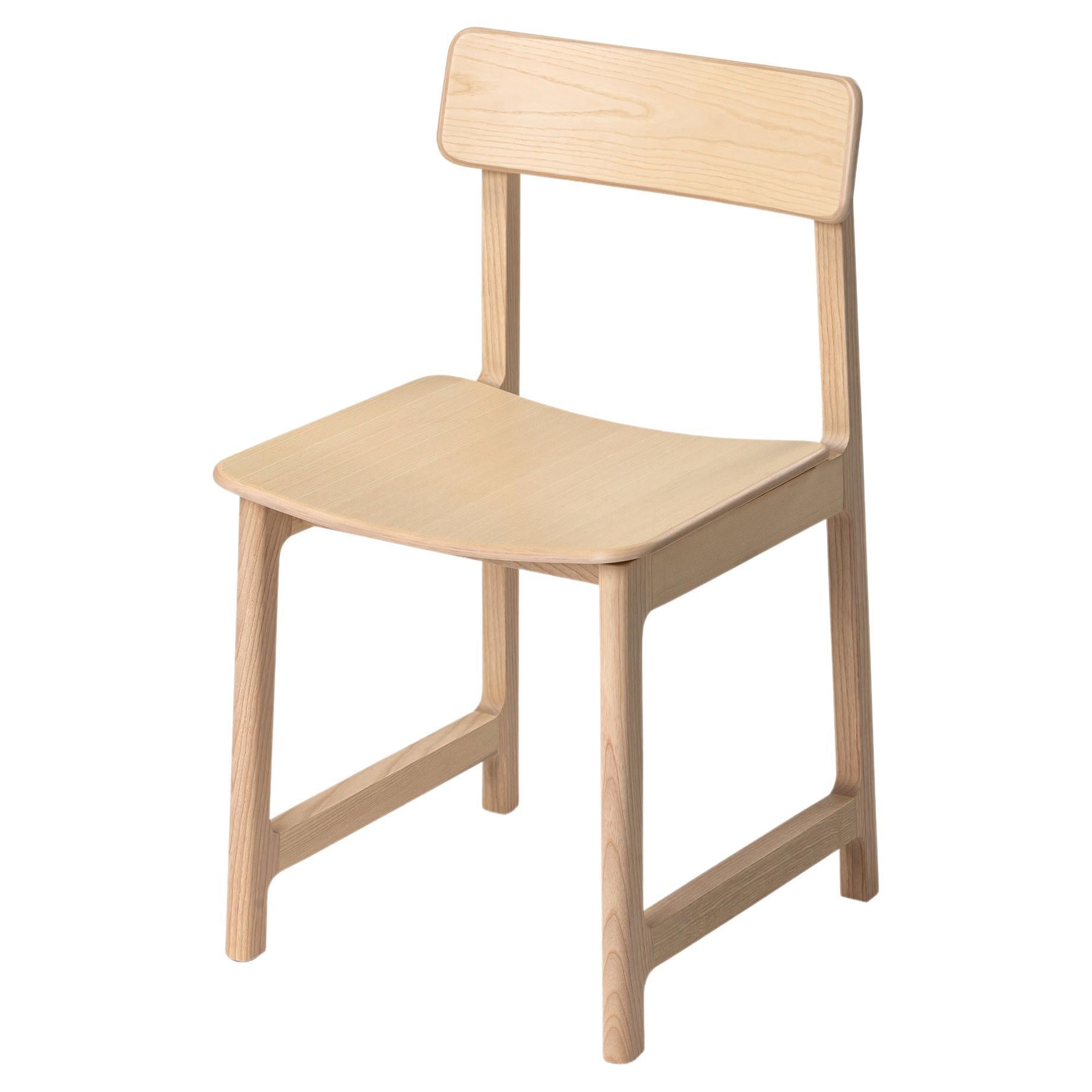Minimalist Modern Chair in Ash Wood FRAME Collection For Sale