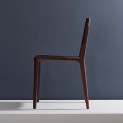 Minimalist Modern Chair in Black Imbuia Solid Wood Limited Edition