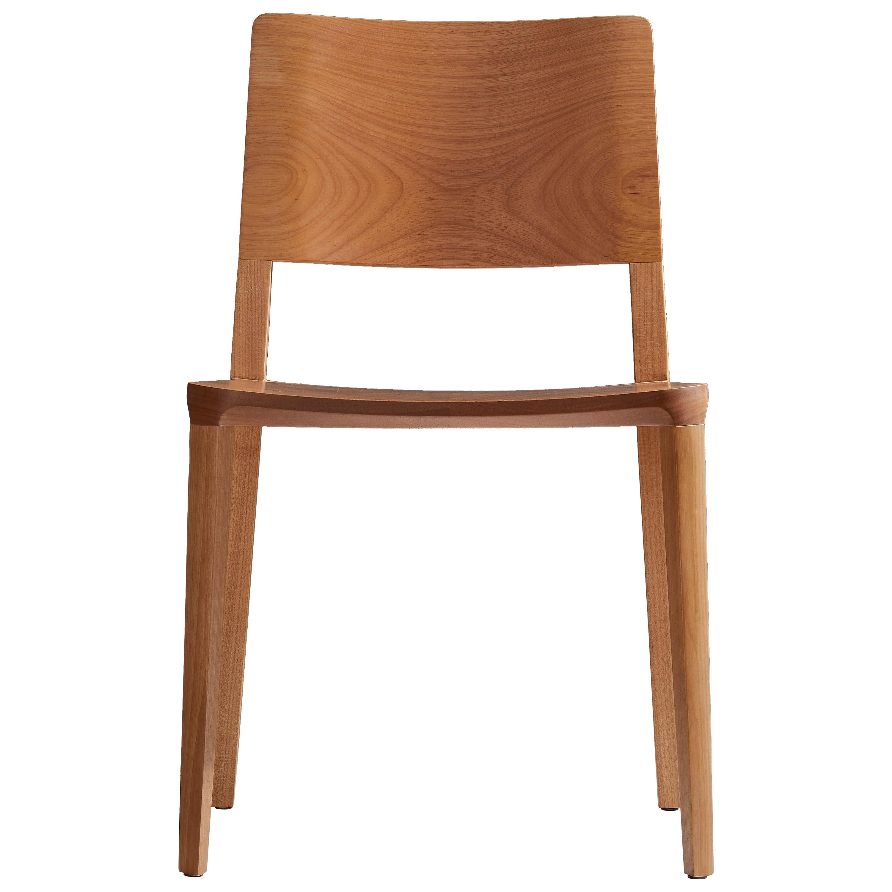 Evo Chair collection.

Our Evo collection is based in the harmonic fusion between geometrical forms and the modern interpretation of wood archetypes. 

All elements that compose the chair are precisely engineered to input full hardwood blocks to