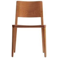 Minimalist Modern Chair in Natural Solid Wood