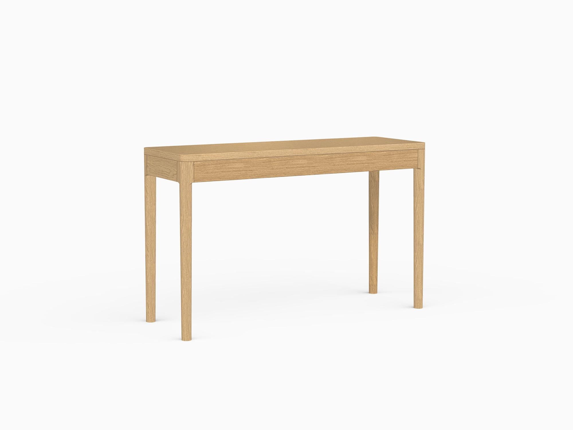 Hand-Crafted Minimalist Modern Console Table in Ash For Sale