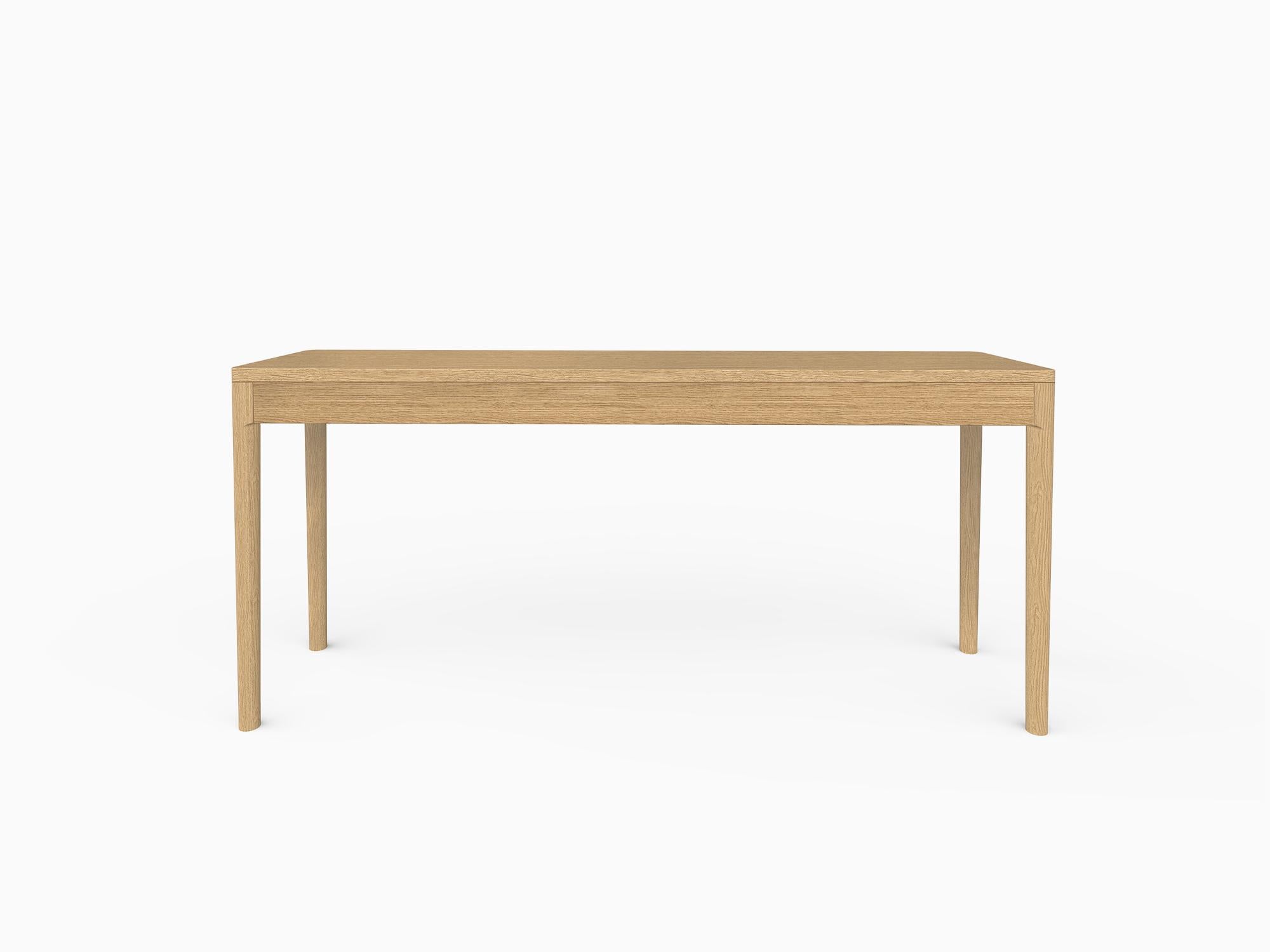 Machine-Made Minimalist Modern Console Table in Ash For Sale