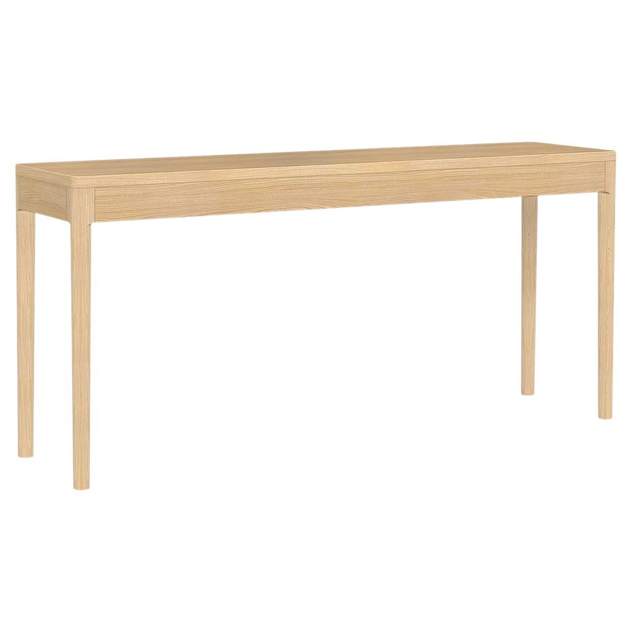 Table console moderne minimaliste en frêne