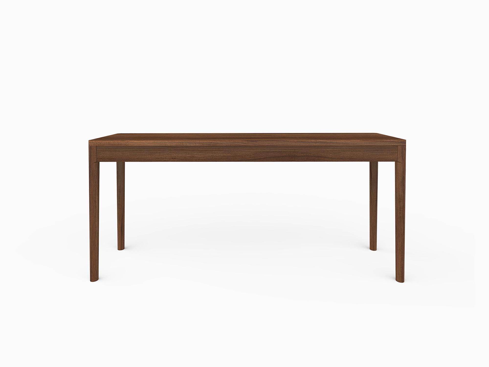 Machine-Made Minimalist Modern Console Table in Oak For Sale