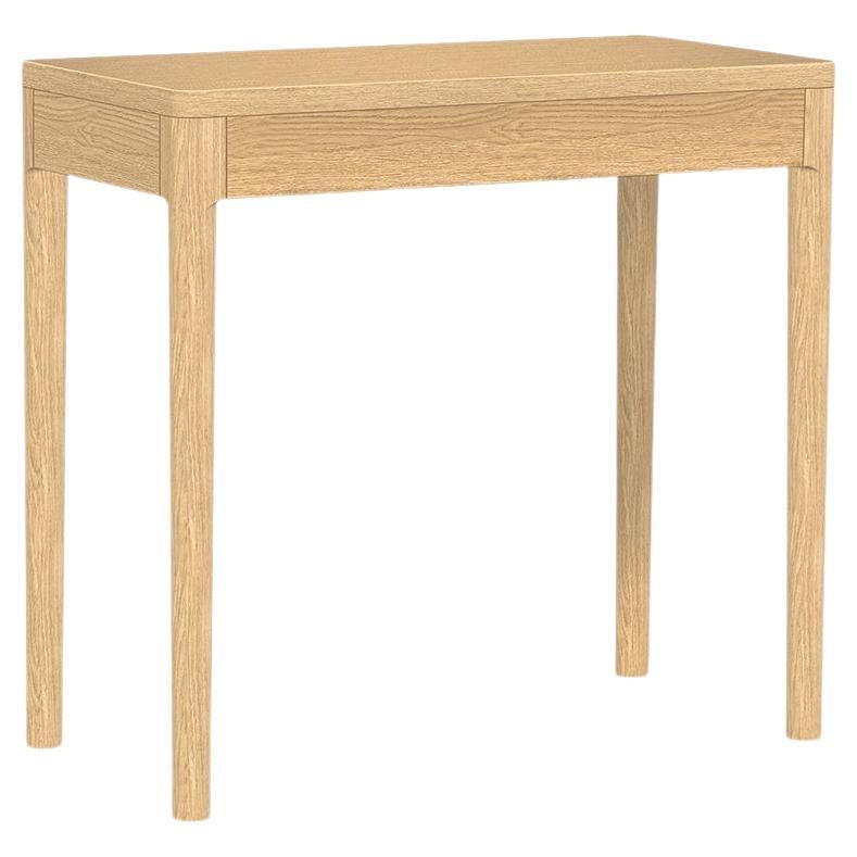 Minimalist Modern Console Table in Oak For Sale