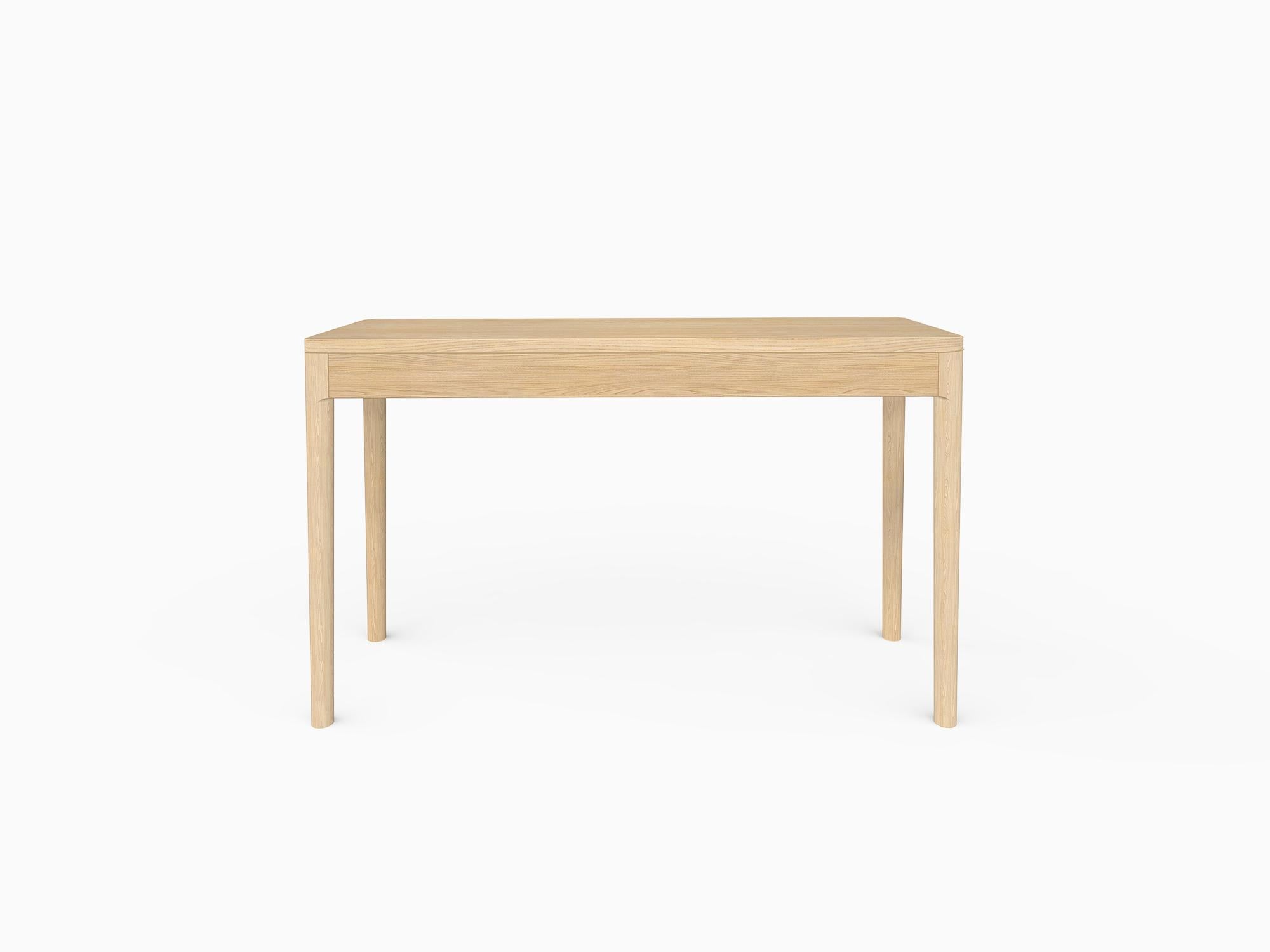 Machine-Made Minimalist Modern Console Table in Walnut For Sale