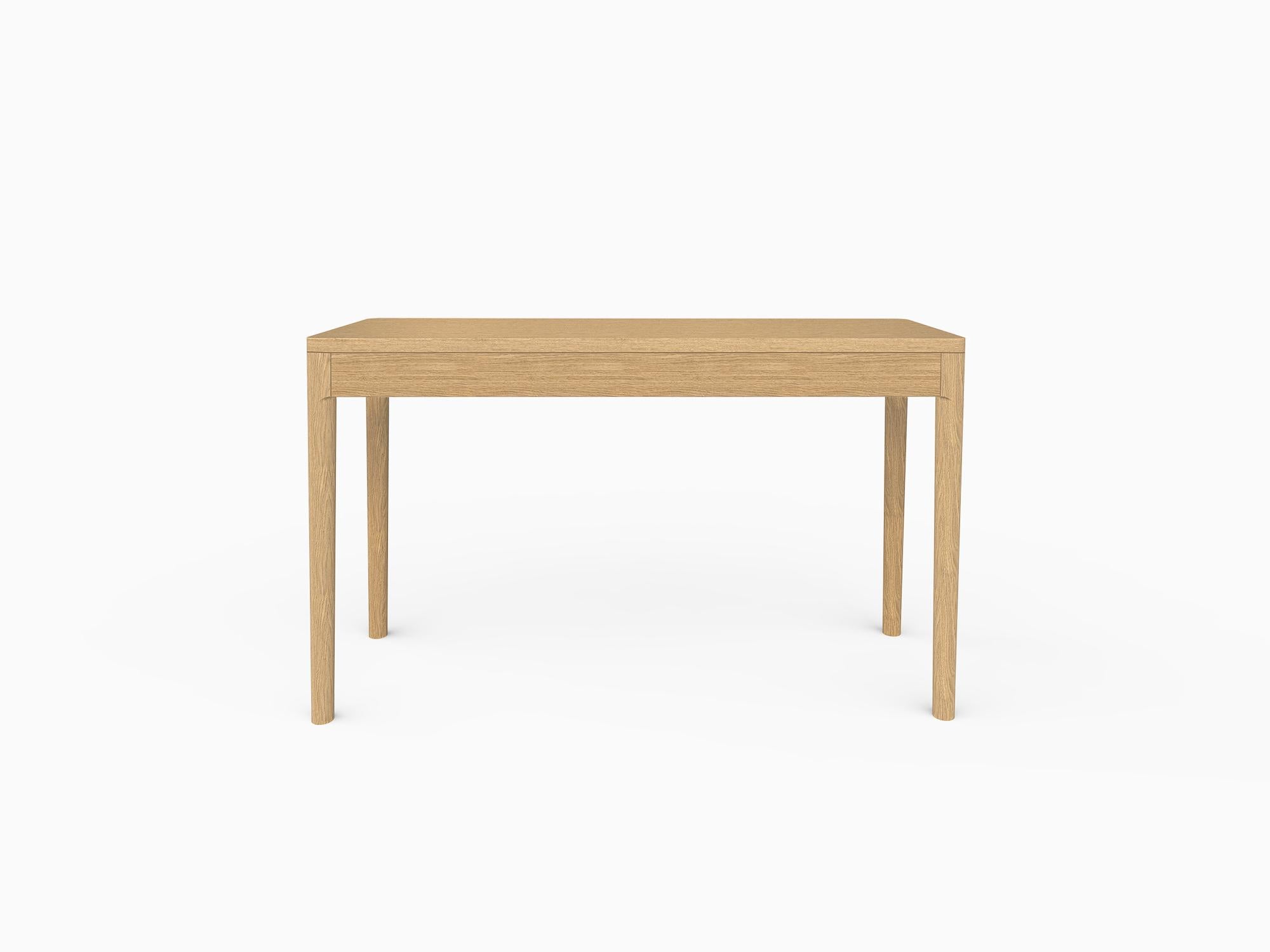 Contemporary Minimalist Modern Console Table in Walnut For Sale