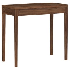 Table console moderne et minimaliste en noyer