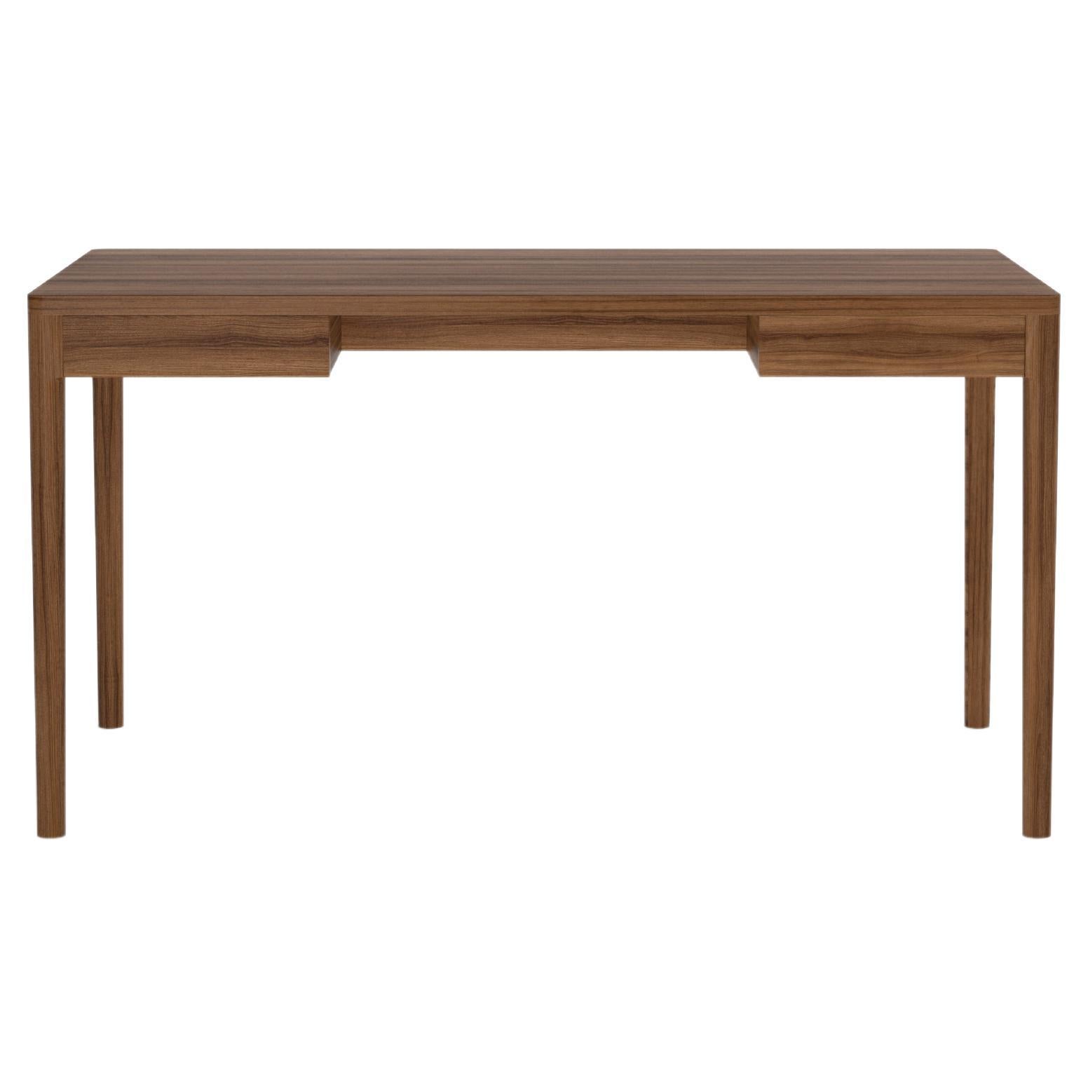 Minimalist Modern Desk in Walnut for Home or Office For Sale