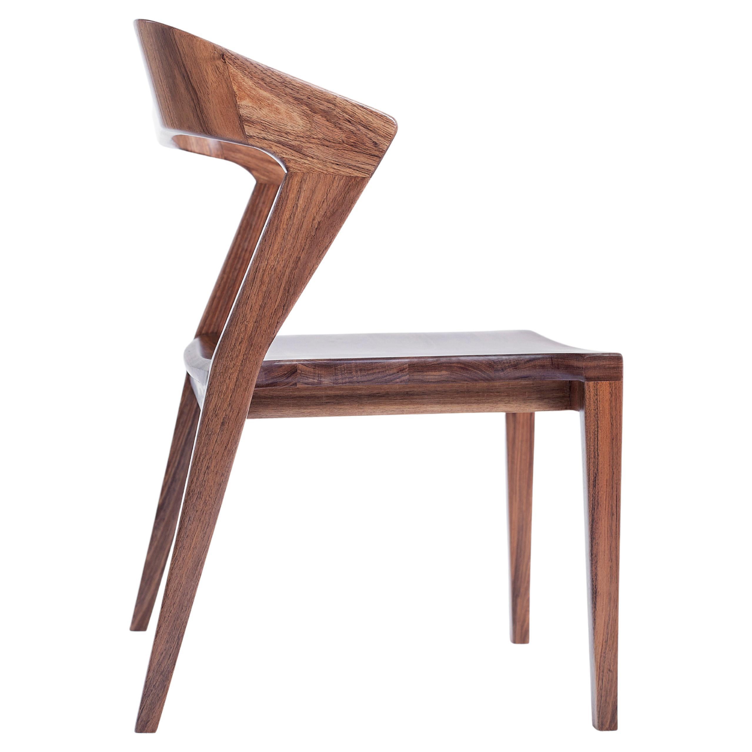 Minimalist Modern Dining Chair in Mexican Hardwood For Sale at 1stDibs