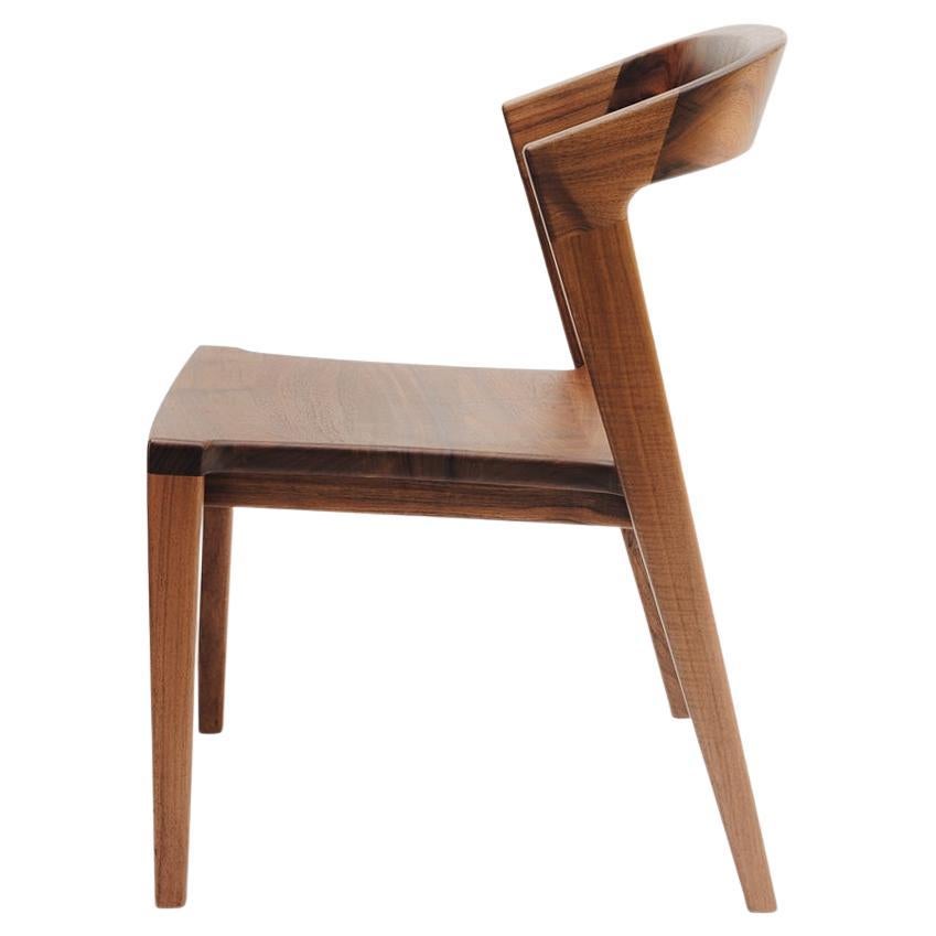 Chaise de salle à manger moderne et minimaliste en bois dur mexicain en vente
