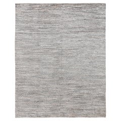 Minimalist Modern Earthy Toned Wool Rug 8'x10'