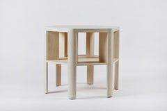 Minimalist Modern Lacquered Large Library Table Shown in Soap on Oak