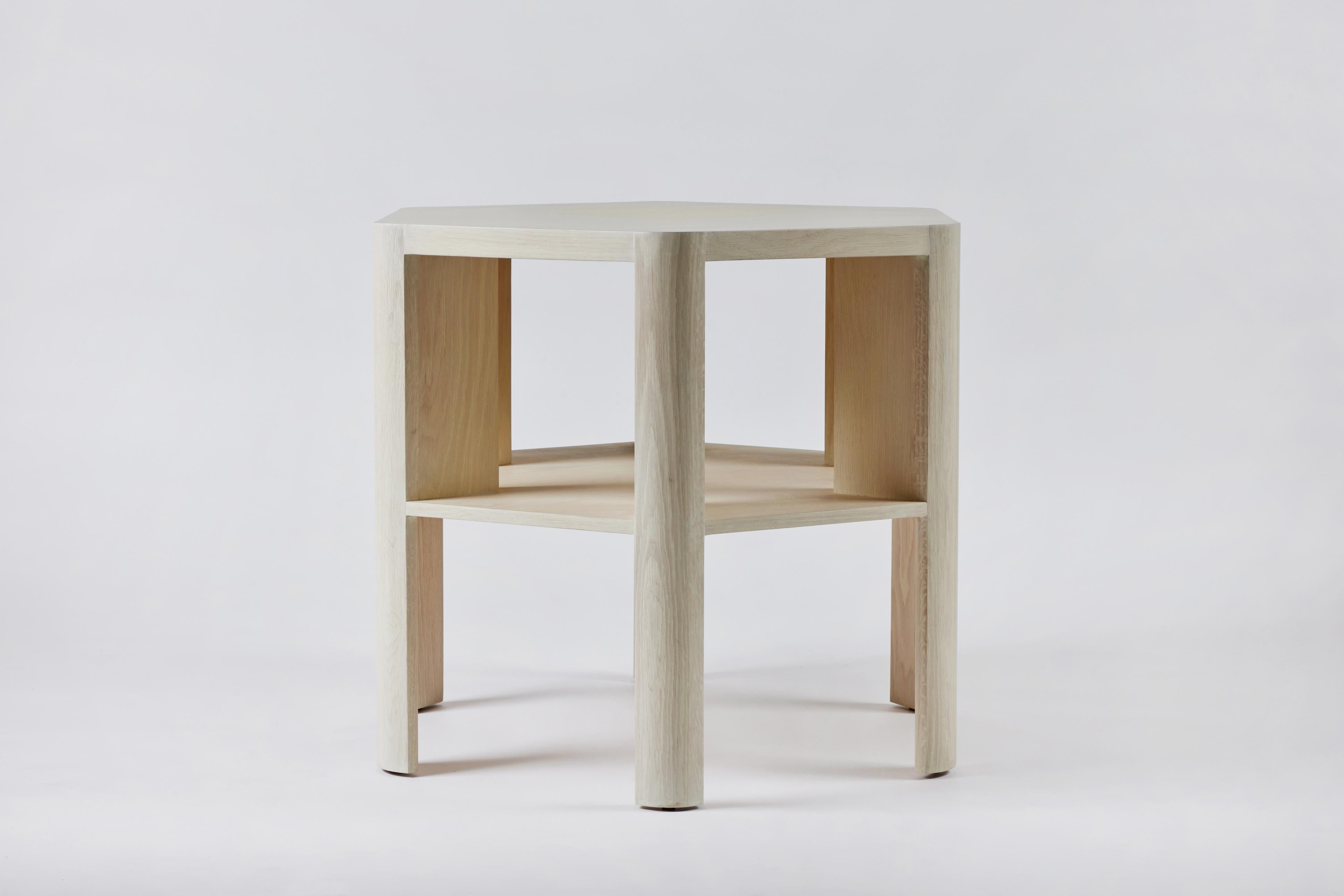 Minimalist Modern Lacquered Large Library Table Shown in Soap on Oak In New Condition For Sale In Los Angeles, CA