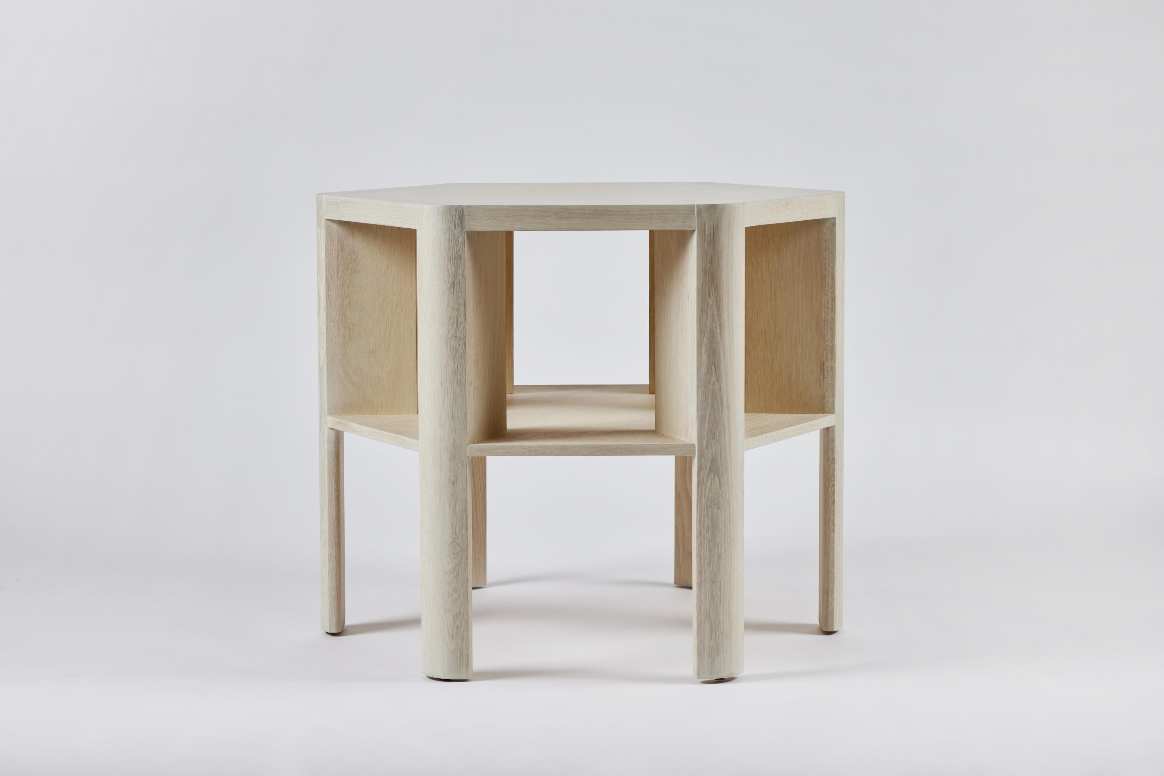 Contemporary Minimalist Modern Lacquered Large Library Table Shown in Soap on Oak For Sale