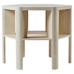 Minimalistischer moderner lackierter großer Bibliothekstisch aus Seife auf Eiche, modern lackiert