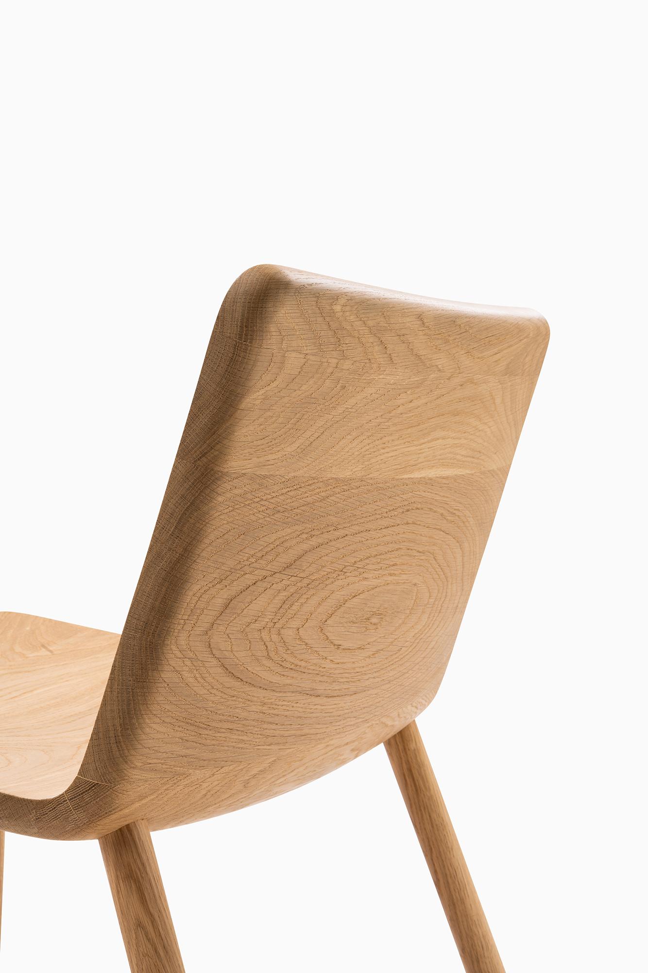 Minimalist Modern Lounge Chair in Natural OAK wood -  Set 2 Pieces In New Condition For Sale In Lisboa, Lisboa