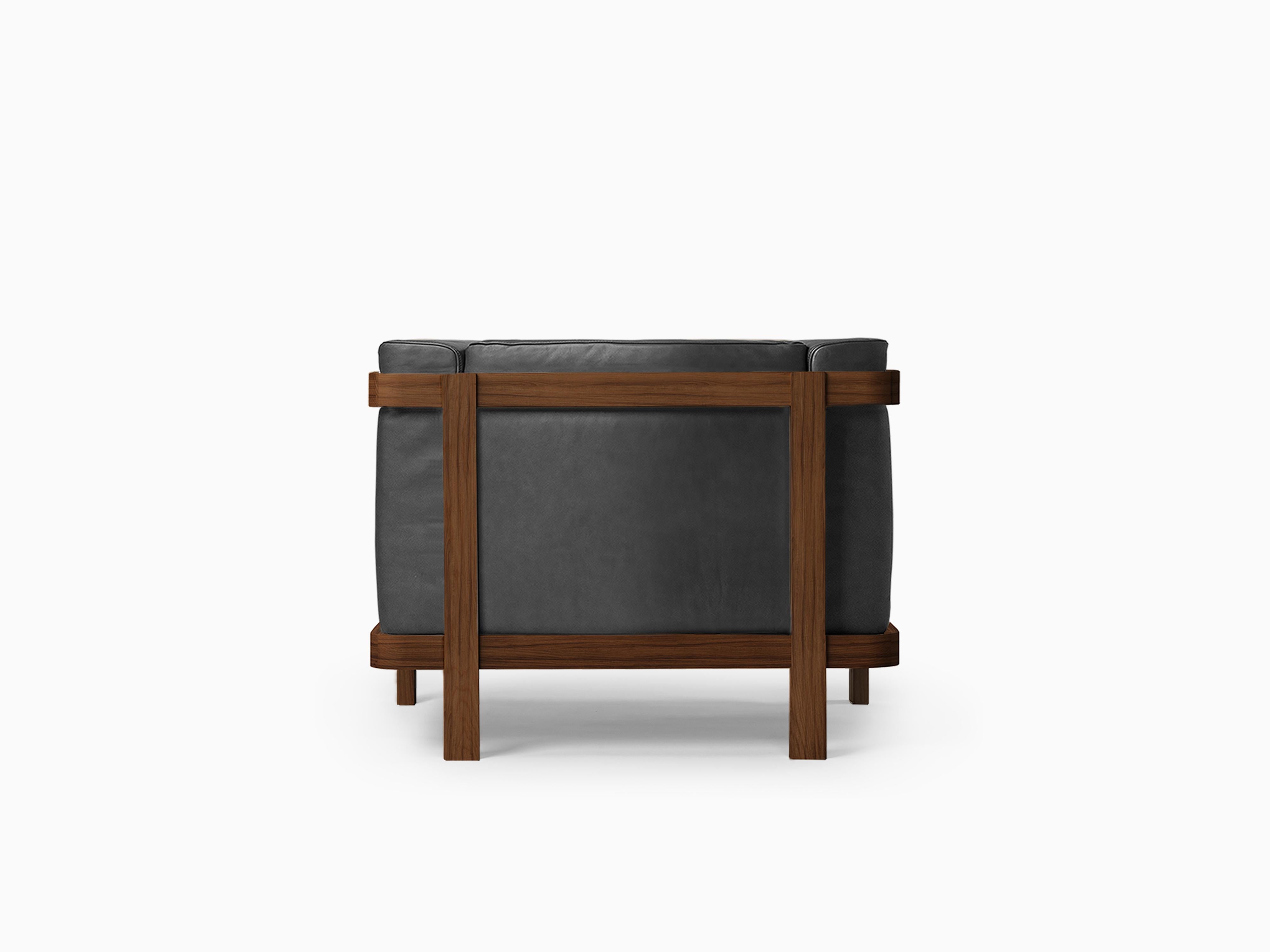 Der minimalistische, moderne Loungesessel LIFT - 2er-Set aus Nussbaumholz ist der ultimative Ausdruck minimalistischer Raffinesse, der zeitgenössisches Design und überlegenen Komfort nahtlos miteinander verbindet. Dieser Loungesessel wurde für alle