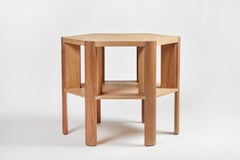 Minimalist Modern Large Library Table by Martin and Brockett, Light Fumed Oak