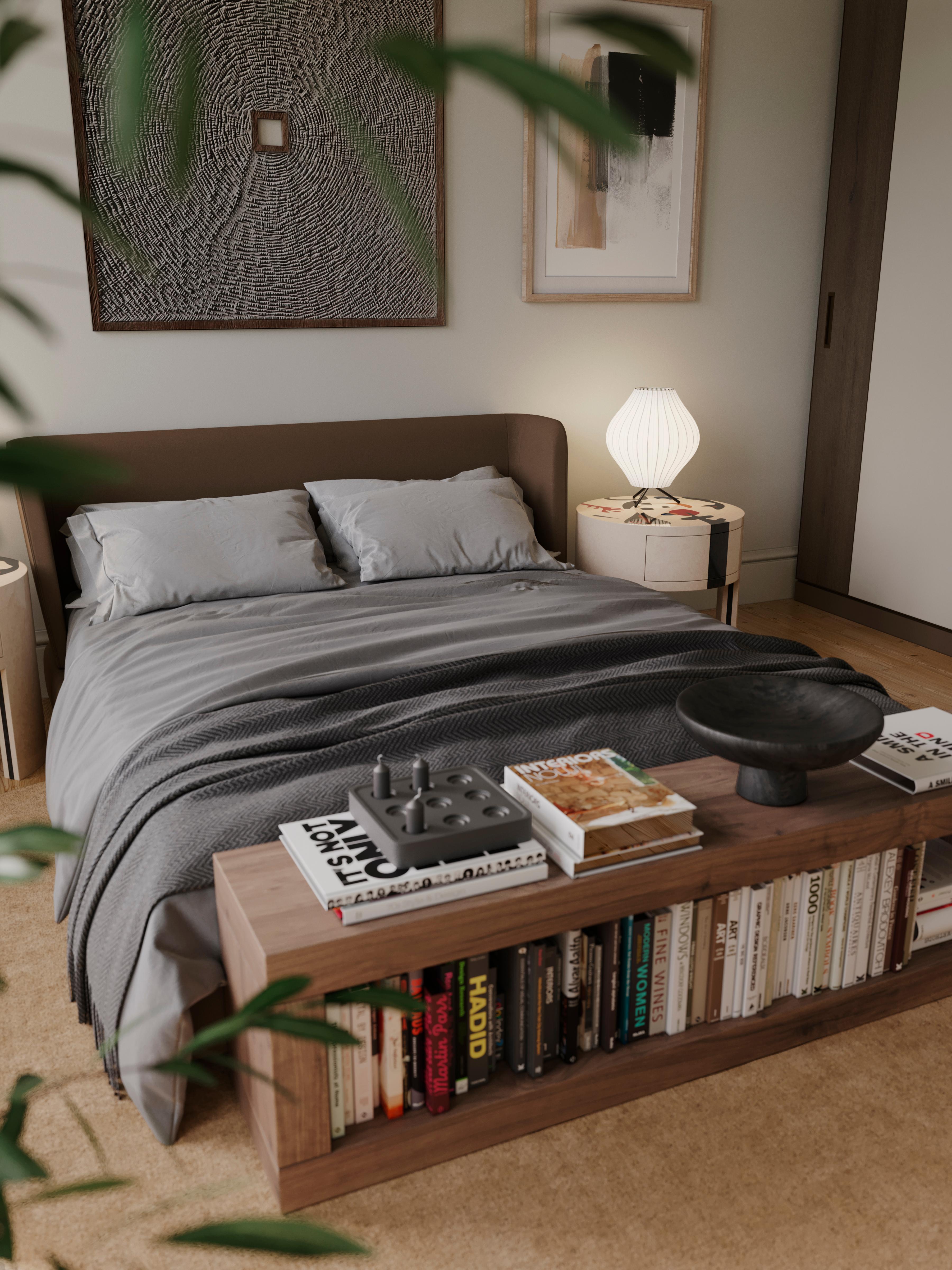 modern nightstand wood