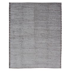 Minimalist Modern Rug Keivan Woven Arts with Solid Off White Background