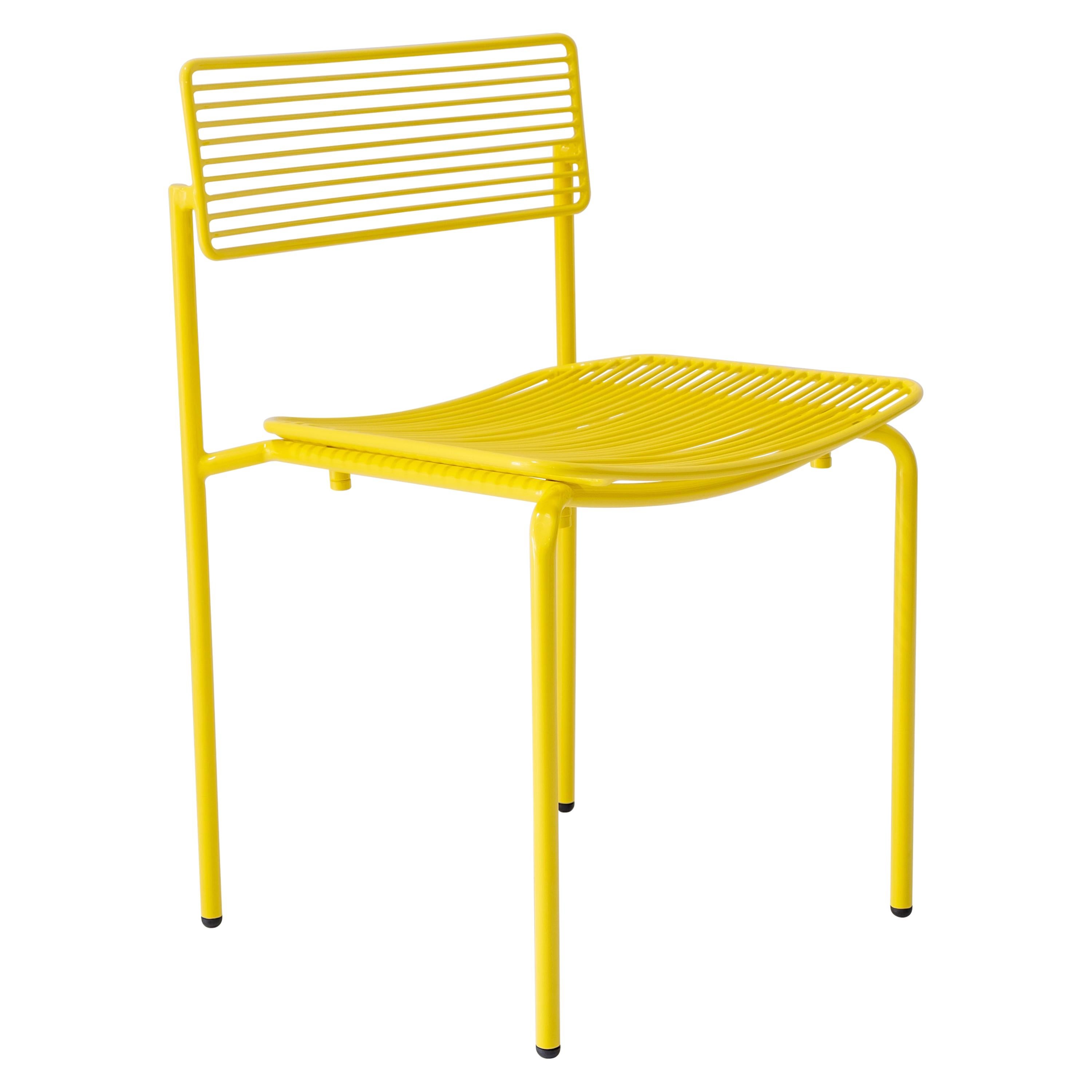 Minimalist Modern Stacking Wire Chair, the Stacking Rachel Chair in