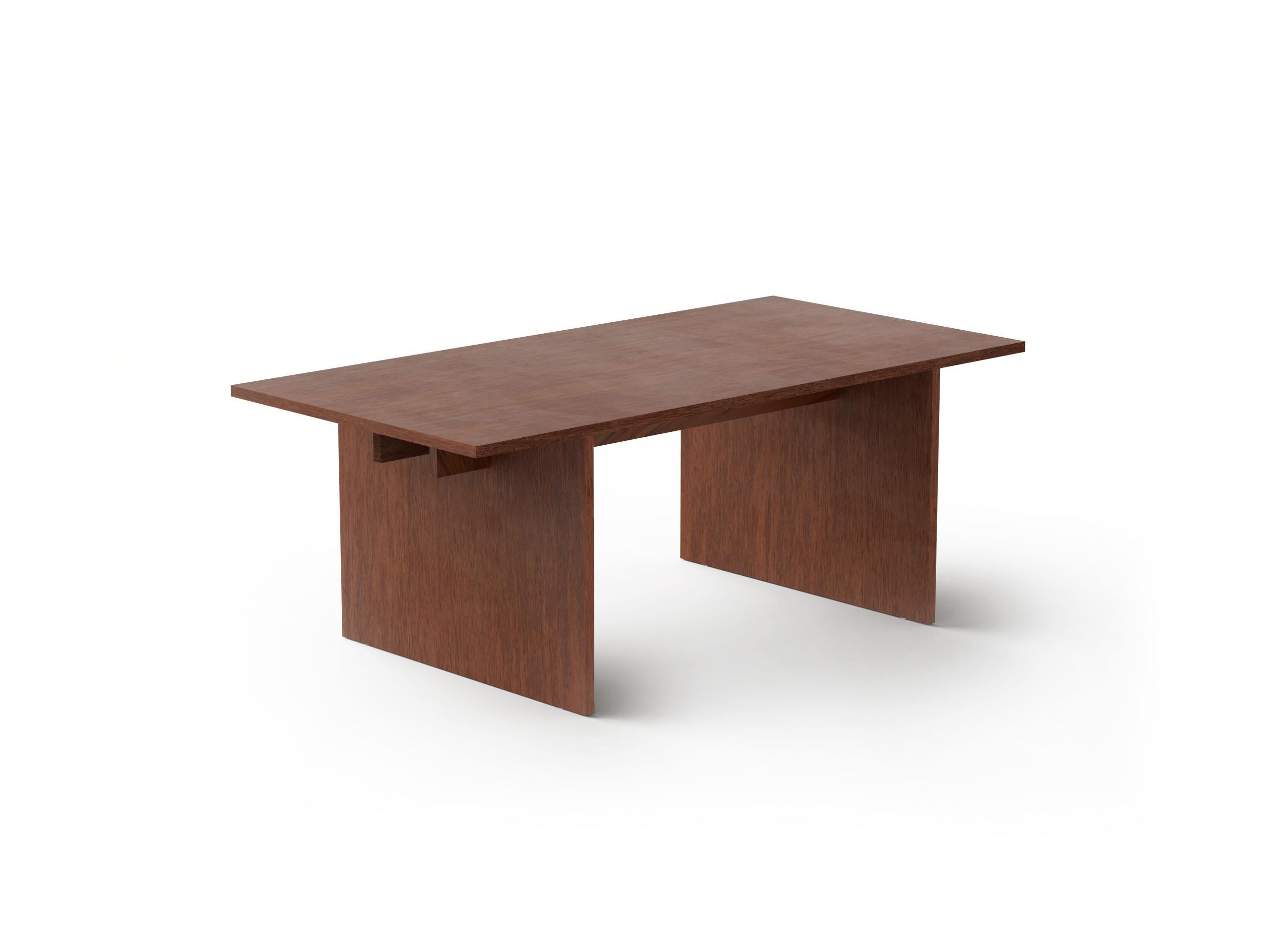 Minimalistischer moderner Tisch aus Eichenholz (21. Jahrhundert und zeitgenössisch) im Angebot